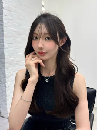 ロング カラー 高島大登/顔周り /レイヤーカットのヘアスタイル