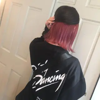 ミディアム カラー ホワイト&レイヤーカ ットエクステ長畠俊輔のヘアスタイル