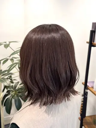 ミディアム カラー やなせ かすみのヘアスタイル