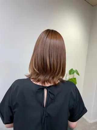 ミディアム パーマ ヘアアレンジ ミズタ マイのヘアスタイル