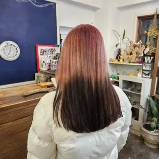 ロング カラー あべかりん/原宿 /マツパ/ハイトーンのヘアスタイル