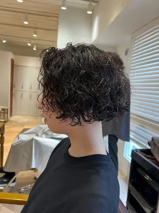 ショート パーマ 🥀韓国ヘア🥀 宮津真菜のヘアスタイル