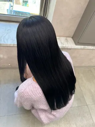 ロング ユウキ/美髪縮毛矯正 /韓国風カットのヘアスタイル