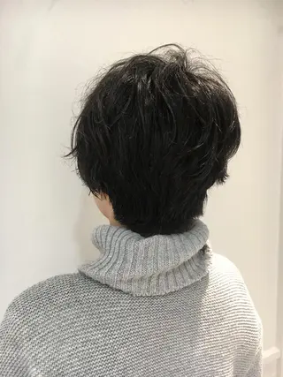 ショート パーマ 江原 彩華のヘアスタイル