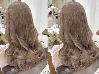 セミロング 🎀ིྀ暖色カラー/ 髪質改善/みどりのヘアスタイル