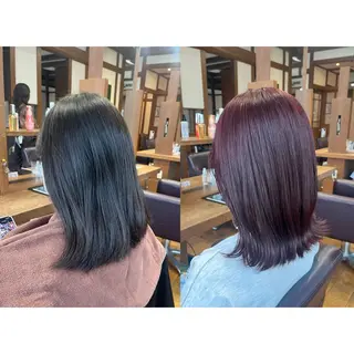 ミディアム カラー topstylist 野口　雅のヘアスタイル