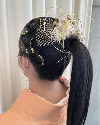 ロング ヘアアレンジ サソウ ユリエ🥥のヘアスタイル