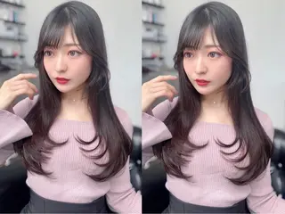 ロング 韓国ヘア 野々山 ゆうとのヘアスタイル