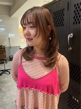 カラー siki 大阪福島 エンドウハルのヘアスタイル