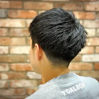 ショート メンズ HIROGINZAプレミアムバーバー赤坂店所属・田中 千恩のヘアスタイル
