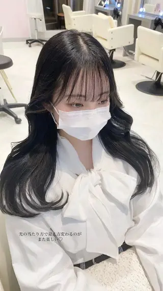 ロング カラー Euphoria 銀座三丁目店所属・長谷川 千紗のヘアスタイル