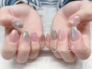 カラー ネイル 芦辺 香奈のネイルデザイン