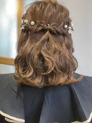 ミディアム ヘアアレンジ GOTODAY SHAiRE SALON所属・札幌 ヘアアレンジ 🍎 タナカセリナのヘアスタイル