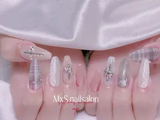 ネイル MxS Nail 【長さだし/フィルイン/マグネット/ワンホンネイル/韓国ネイル/パラジェル】所属・M×S Nail みなのネイルデザイン