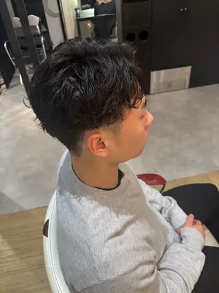 ショート パーマ メンズ メンズ特化／韓国風 /江戸谷大晴のヘアスタイル