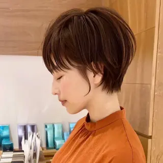 ショート VIEW GINZA所属・fitするカット♡ 暖色/ふうか◠‿◠のヘアスタイル