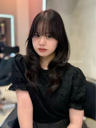 ミディアム カラー 韓国サロン出身 narumi‎‎🤍のヘアスタイル