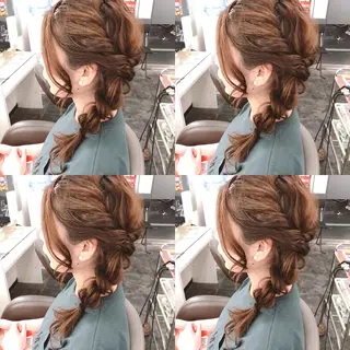セミロング ヘアアレンジ 🌷MAYU 🌷のヘアスタイル