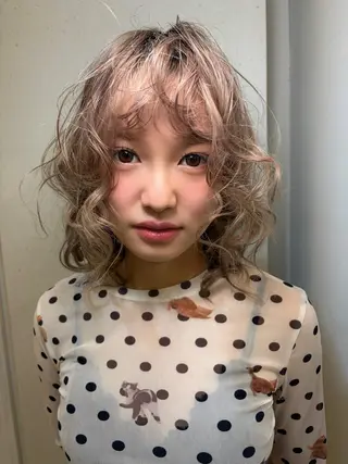 カラー ness 一花のヘアスタイル