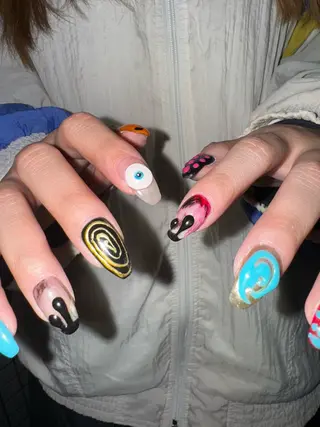 ネイル MITSUKI🪡 海外/個性派/ロングのネイルデザイン