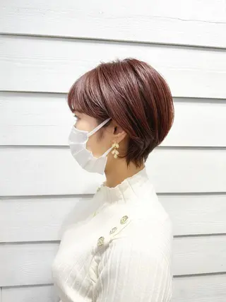 ショート カラー newline銀座所属・👑銀座ショート/ 絶壁補正/金子涼👑のヘアスタイル