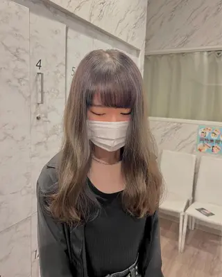 ロング カラー 太白区白髪ぼかし/ ボブカット/千葉達人のヘアスタイル