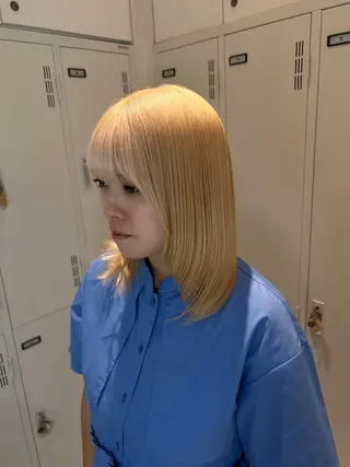 セミロング カラー ダブルカラー /透明感カラーRioのヘアスタイル