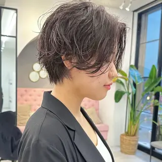 ショート パーマ sand瀧川真平 /ショートヘア/ボブのヘアスタイル