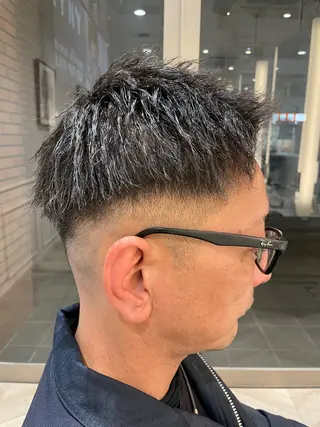 ショート メンズ 小西 遥のヘアスタイル