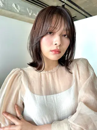 ショート カラー パーマ 🫧小顔×似合わせ× 透明感カラー🫧のヘアスタイル