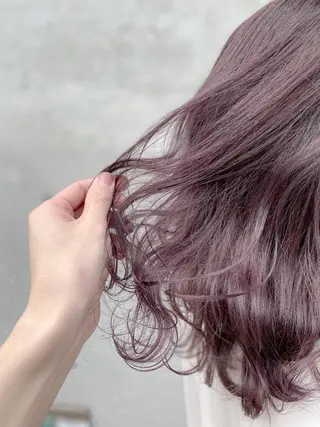 セミロング カラー SALOWIN神戸三宮East店所属・【透明感、艶髪】西村 有司のヘアスタイル