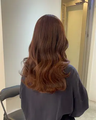 ロング カラー 松尾 怜奈のヘアスタイル