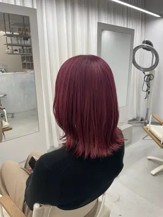 ミディアム カラー 透明感/艶髪カラー/ 韓国/rinaのヘアスタイル