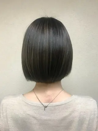 ショート カラー 透明感カラー・ 髪質改善🩵イケダのヘアスタイル