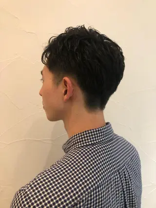 ショート パーマ メンズ Ash中目黒店 榊間茜のヘアスタイル