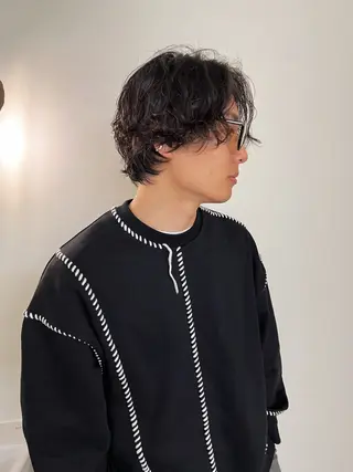 ショート パーマ メンズ メンズハイトーン/栄 /イトウタケルのヘアスタイル