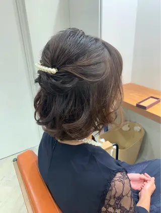 ミディアム ヘアアレンジ eyelash salon fil 小倉店所属・fil 小倉店 Yukaのヘアスタイル