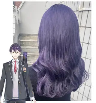 セミロング カラー GARU-ガル-所属・TSUNO🦖 派手髪/オタク美容師のヘアスタイル