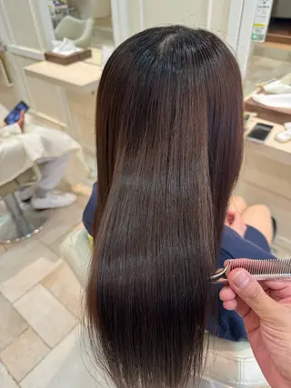 ロング パーマ 須賀 一美のヘアスタイル