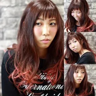 ロング カラー パーマ 柴田 陽平のヘアスタイル