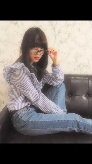 ロング カラー 藤本 憲吾のヘアスタイル