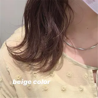 ミディアム カラー 大久保 愛のヘアスタイル