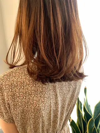 ミディアム ミディアムパーマ /癖毛パーマのヘアスタイル