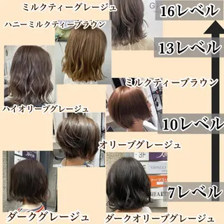 ミディアム カラー jill by gisel＿奥家のヘアスタイル