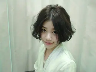 ショート カラー パーマ メンズ au美容室所属・au栄矢場町 水素髪質改善Tのヘアスタイル