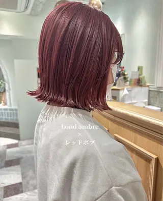 カラー ❤️ブリーチなし💚 ダブルカラー平野実花のヘアスタイル