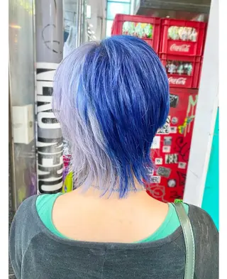 ショート カラー GARU-ガル-所属・TSUNO🦖 派手髪/オタク美容師のヘアスタイル