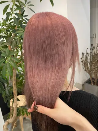 セミロング カラー ハイトーンカラー/ miyuuのヘアスタイル