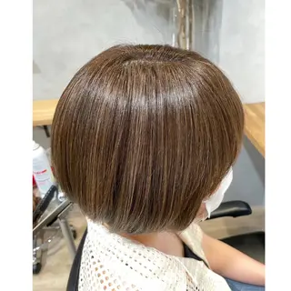 ショート カラー 🌷HARU 暖色/ヘアセット🫧のヘアスタイル
