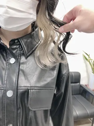ミディアム ヘアアレンジ カラー 透明感/レイヤー 🇰🇷tomonaのヘアスタイル